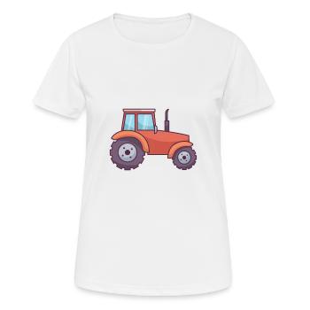 Tractor - Women's Breathable T-Shirt - white - Front - AI Model Female 172 dark (172cm)