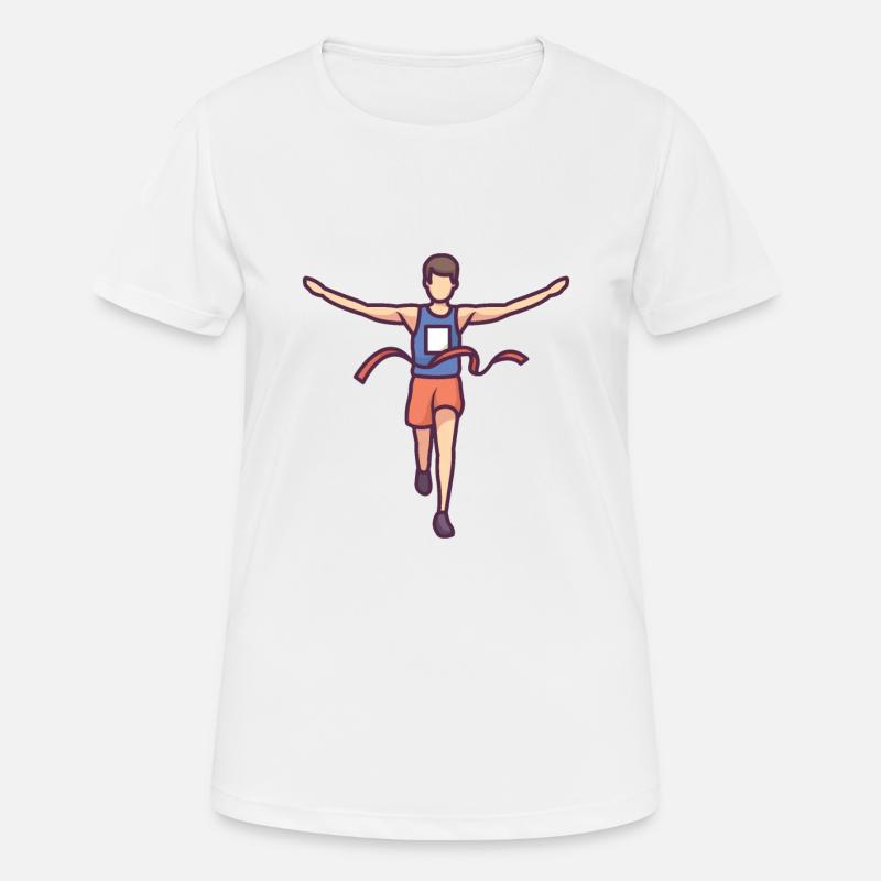 Marathon Runner - Women's Breathable T-Shirt - white
