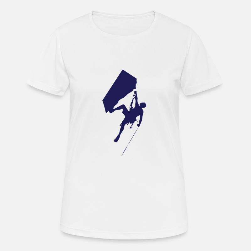 Rock climbing - Women's Breathable T-Shirt - white