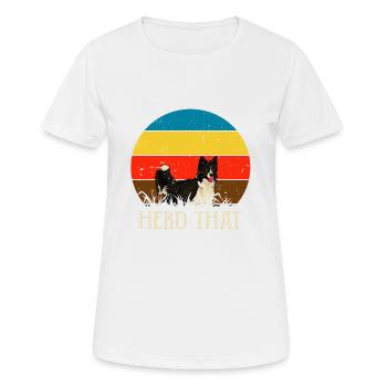Herd that - Saying for shepherd and dog - Women's Breathable T-Shirt - white - Front - AI Model Female 172 dark (172cm)
