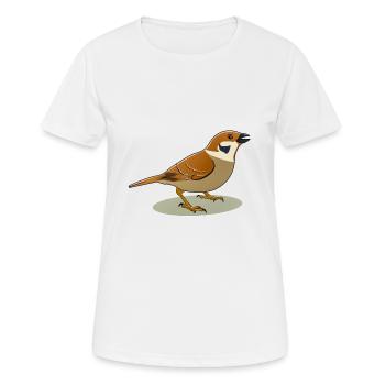 MOINEAU - T-shirt respirant Femme - blanc - Devant - AI Model Female 172 dark (172cm)