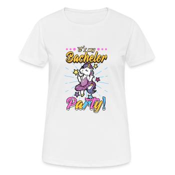 Bachelorette party groom bride bachelor - Women's Breathable T-Shirt - white - Front - AI Model Female 172 dark (172cm)