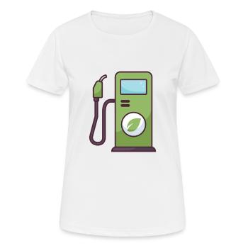 Gasoline Pump - Women's Breathable T-Shirt - white - Front - AI Model Female 172 dark (172cm)