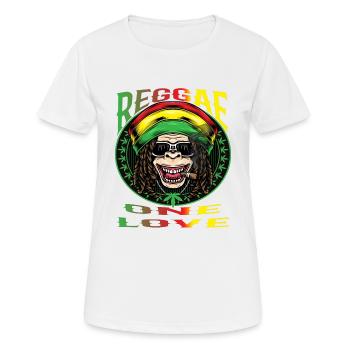 One Love - Women's Breathable T-Shirt - white - Front - AI Model Female 172 dark (172cm)
