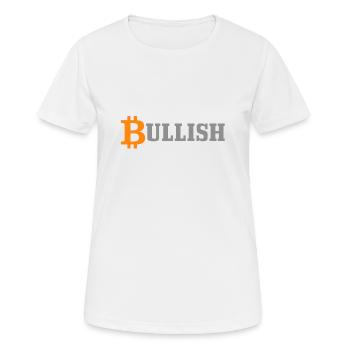 Bitcoin - T-shirt respirant Femme - blanc - Devant - AI Model Female 172 dark (172cm)