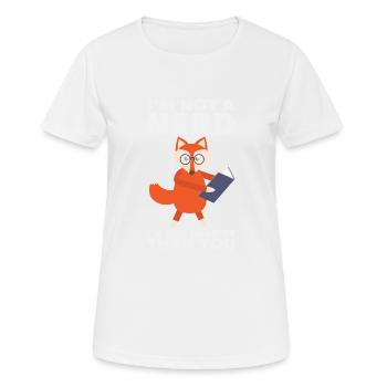 Fox nerd? Smart with books gift - Women's Breathable T-Shirt - white - Front - AI Model Female 172 dark (172cm)