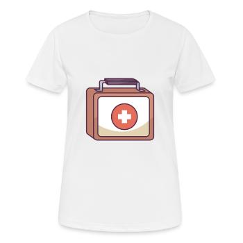 Doctor's Bag - Women's Breathable T-Shirt - white - Front - AI Model Female 172 dark (172cm)