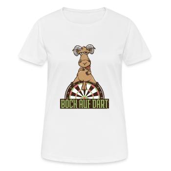 Darten Dartspieler Bock auf Dart Dartspieler Spiel - Frauen T-Shirt atmungsaktiv - Weiß - Vorne - AI Model Female 172 dark (172cm)