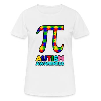 Journée mondiale de l'autisme PI Sensibilisation à l'autisme - T-shirt respirant Femme - blanc - Devant - AI Model Female 172 dark (172cm)