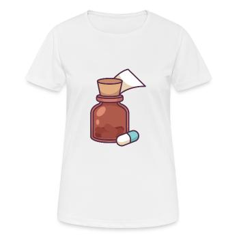 Medicine Bottle - Women's Breathable T-Shirt - white - Front - AI Model Female 172 dark (172cm)