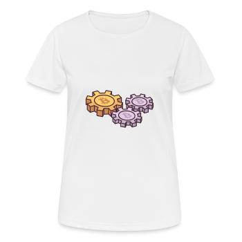 Digital Currency, Digital Money, Electronic Money. - Women's Breathable T-Shirt - white - Front - AI Model Female 172 dark (172cm)