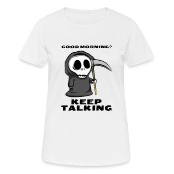Sarcasm Irony Sense Fun Cynical Funny Saying - Women's Breathable T-Shirt - white - Front - AI Model Female 172 dark (172cm)