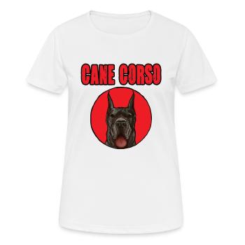 Conception de Cane Corso - T-shirt respirant Femme - blanc - Devant - AI Model Female 172 dark (172cm)