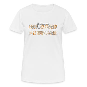 AXT OUTDOOR SURVIVOR - T-shirt respirant Femme - blanc - Devant - AI Model Female 172 dark (172cm)