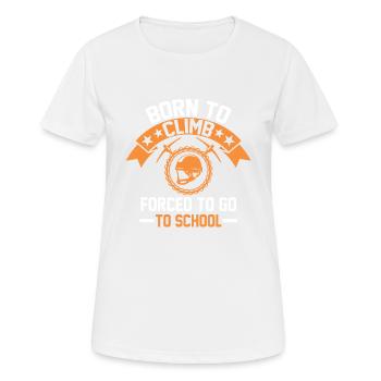Kletterwand Geschenk - Frauen T-Shirt atmungsaktiv - Weiß - Vorne - AI Model Female 172 dark (172cm)