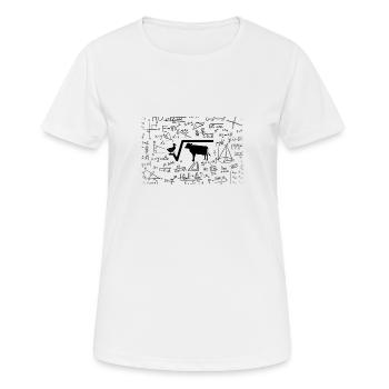 N-te Wurzel Aus Q Ente Wurzel Kuh Witziges Mathe - Frauen T-Shirt atmungsaktiv - Weiß - Vorne - AI Model Female 172 dark (172cm)