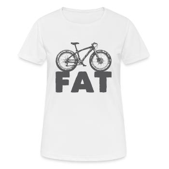 Fat Bike - Women's Breathable T-Shirt - white - Front - AI Model Female 172 dark (172cm)