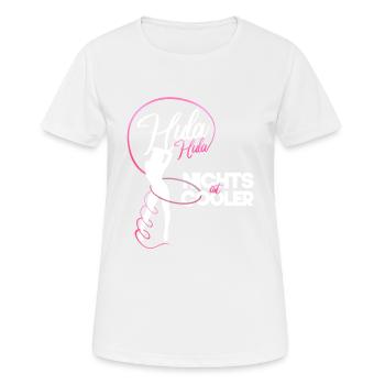 Hula Nothing Is Cool Sports Diet Hoop Gift - Women's Breathable T-Shirt - white - Front - AI Model Female 172 dark (172cm)