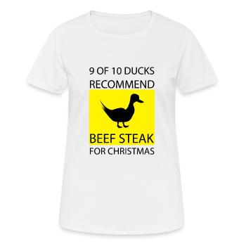 Canard Canard Grinchet Quak - T-shirt respirant Femme - blanc - Devant - AI Model Female 172 dark (172cm)