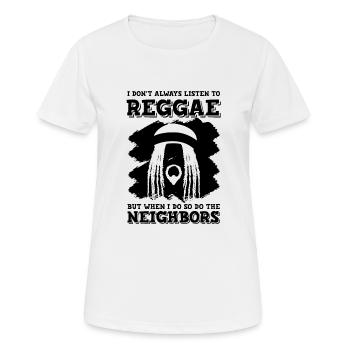 Reggae Musik jamaica - Frauen T-Shirt atmungsaktiv - Weiß - Vorne - AI Model Female 172 dark (172cm)