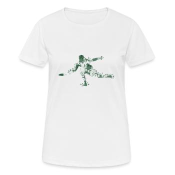 Frisbee - Women's Breathable T-Shirt - white - Front - AI Model Female 172 dark (172cm)