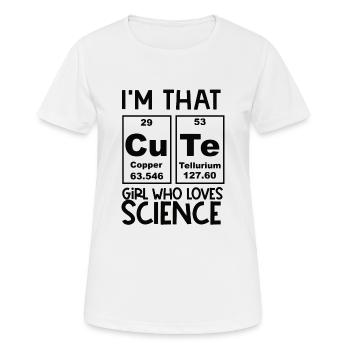Wissenschaft Mädchen Forschung Frauen Schutzbrille - Frauen T-Shirt atmungsaktiv - Weiß - Vorne - AI Model Female 172 dark (172cm)