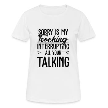 Learn Teachers - Women's Breathable T-Shirt - white - Front - AI Model Female 172 dark (172cm)