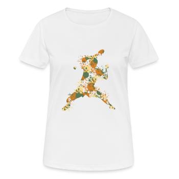 Ping-ping-en-ping cool - T-shirt respirant Femme - blanc - Devant - AI Model Female 172 dark (172cm)