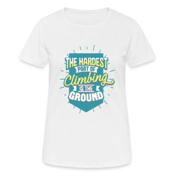 Klettern Kletterer - Frauen T-Shirt atmungsaktiv - Weiß - Vorne - AI Model Female 172 dark (172cm)