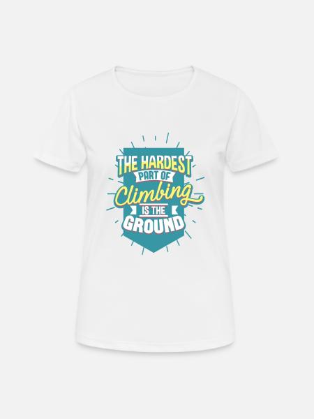 Escalade grimpeurs - T-shirt respirant Femme - blanc
