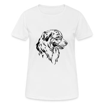 Australian Shepherd - Women's Breathable T-Shirt - white - Front - AI Model Female 172 dark (172cm)