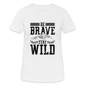 hiking wilderness - Women's Breathable T-Shirt - white - Front - AI Model Female 172 dark (172cm)