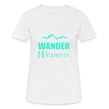 Randonner Woman Randonnée - T-shirt respirant Femme - blanc - Devant - AI Model Female 172 dark (172cm)