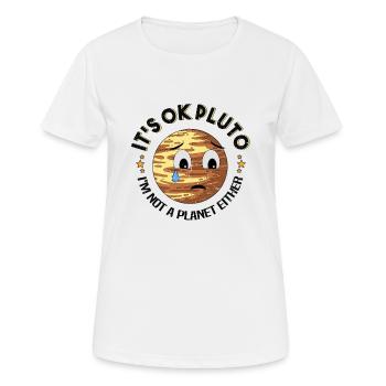 Pluto Planet Pluto Day - Frauen T-Shirt atmungsaktiv - Weiß - Vorne - AI Model Female 172 dark (172cm)