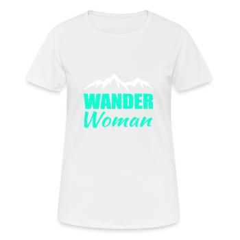 Randonner Woman Randonnée - T-shirt respirant Femme - blanc - Devant - AI Model Female 172 dark (172cm)