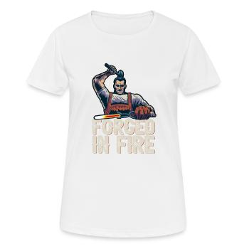 Blacksmith Forged In Fire Forging Metalbuilder - Women's Breathable T-Shirt - white - Front - AI Model Female 172 dark (172cm)
