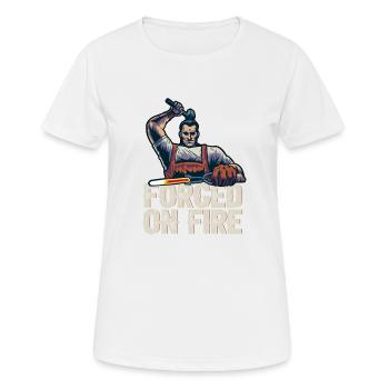 Blacksmith Forged In Fire Forging Metalbuilder - Women's Breathable T-Shirt - white - Front - AI Model Female 172 dark (172cm)