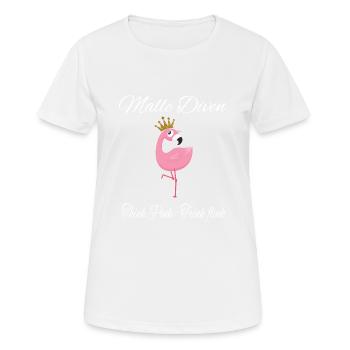 Malle Diven Mallorca Party Trinkteam - Frauen T-Shirt atmungsaktiv - Weiß - Vorne - AI Model Female 172 dark (172cm)