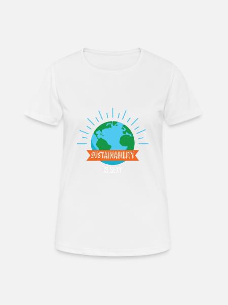 Sustainability - Women's Breathable T-Shirt - white