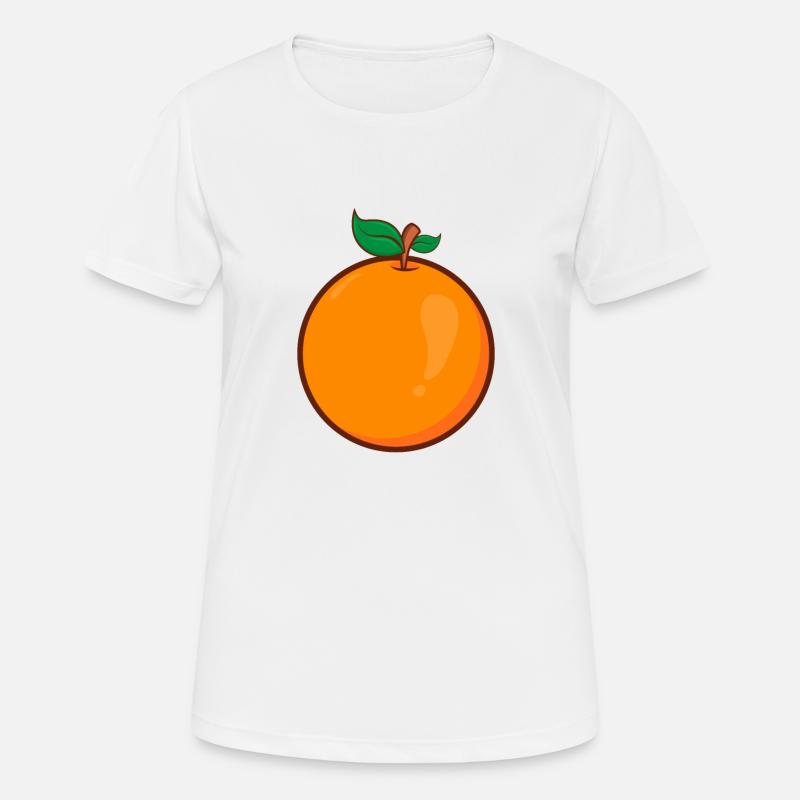 orange - Women's Breathable T-Shirt - white