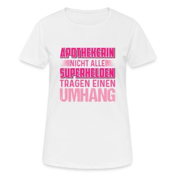 Apothekerin sind Helden - Frauen T-Shirt atmungsaktiv - Weiß - Vorne - AI Model Female 172 dark (172cm)