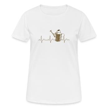 Vintage Gießkanne Gärtner - Frauen T-Shirt atmungsaktiv - Weiß - Vorne - AI Model Female 172 dark (172cm)