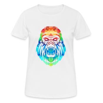 Gorilla - T-shirt respirant Femme - blanc - Devant - AI Model Female 172 dark (172cm)