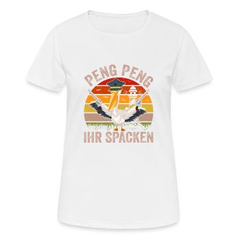 Moin Nordsee Ostfriesland - Frauen T-Shirt atmungsaktiv - Weiß - Vorne - AI Model Female 172 dark (172cm)