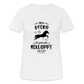 Netter Reitverein Spruch, reiten Geschenk - Frauen T-Shirt atmungsaktiv - Weiß - Vorne - AI Model Female 172 dark (172cm)