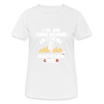 Sound Engineer Sound Engineer - Women's Breathable T-Shirt - white - Front - AI Model Female 172 dark (172cm)