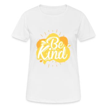 Sois gentille - T-shirt respirant Femme - blanc - Devant - AI Model Female 172 dark (172cm)