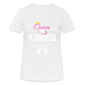 Dames Queen of Warzone gulag gamer game Cadeau - T-shirt respirant Femme - blanc - Devant - AI Model Female 172 dark (172cm)