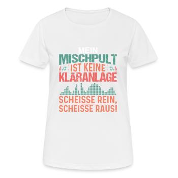 Tontechniker DJ lustiges Designs Mischpult - Frauen T-Shirt atmungsaktiv - Weiß - Vorne - AI Model Female 172 dark (172cm)