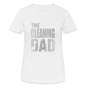 Reinigung Papa Sauber Hausfrau Reiniger Geschenk - Frauen T-Shirt atmungsaktiv - Weiß - Vorne - AI Model Female 172 dark (172cm)